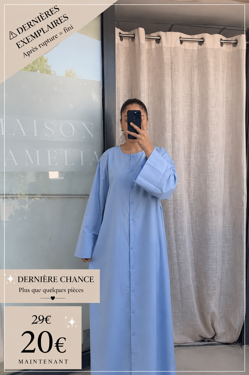 Robe chemise bleue - DC