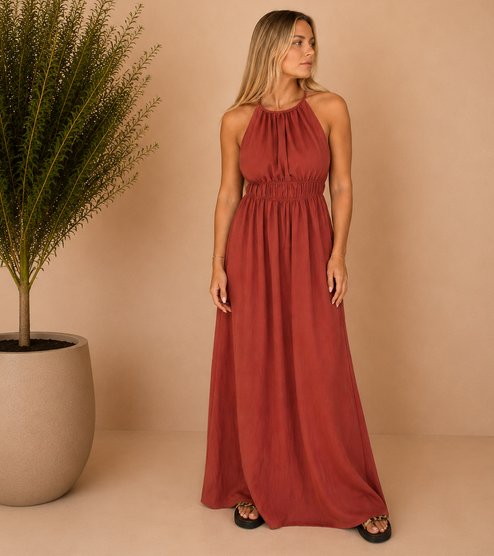 Robe col montant