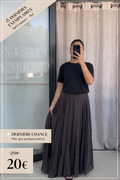 Jupe bohème 100% coton marron - DC
