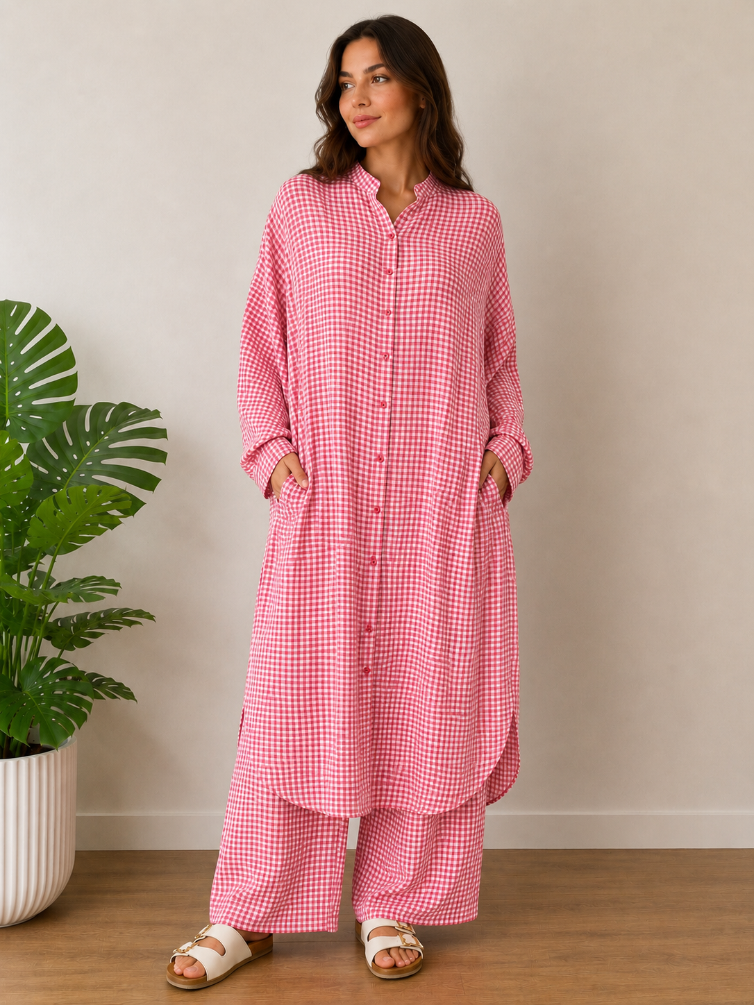 Ensemble vichy long