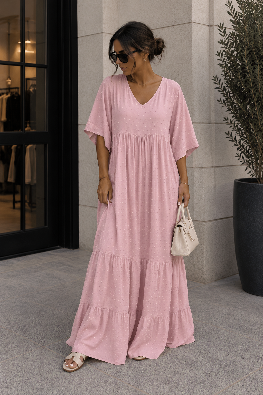 Robe curvy rose