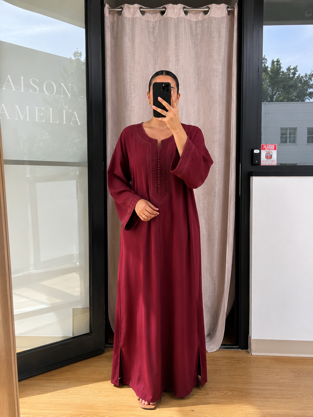 Robe bledi bordeaux