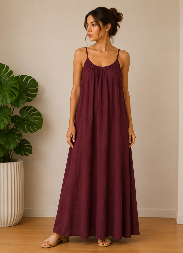 ROBE BRETELLE COL ROND