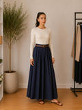 Jupe bleue marine