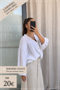 Chemise blanche gaz 100% coton - DC