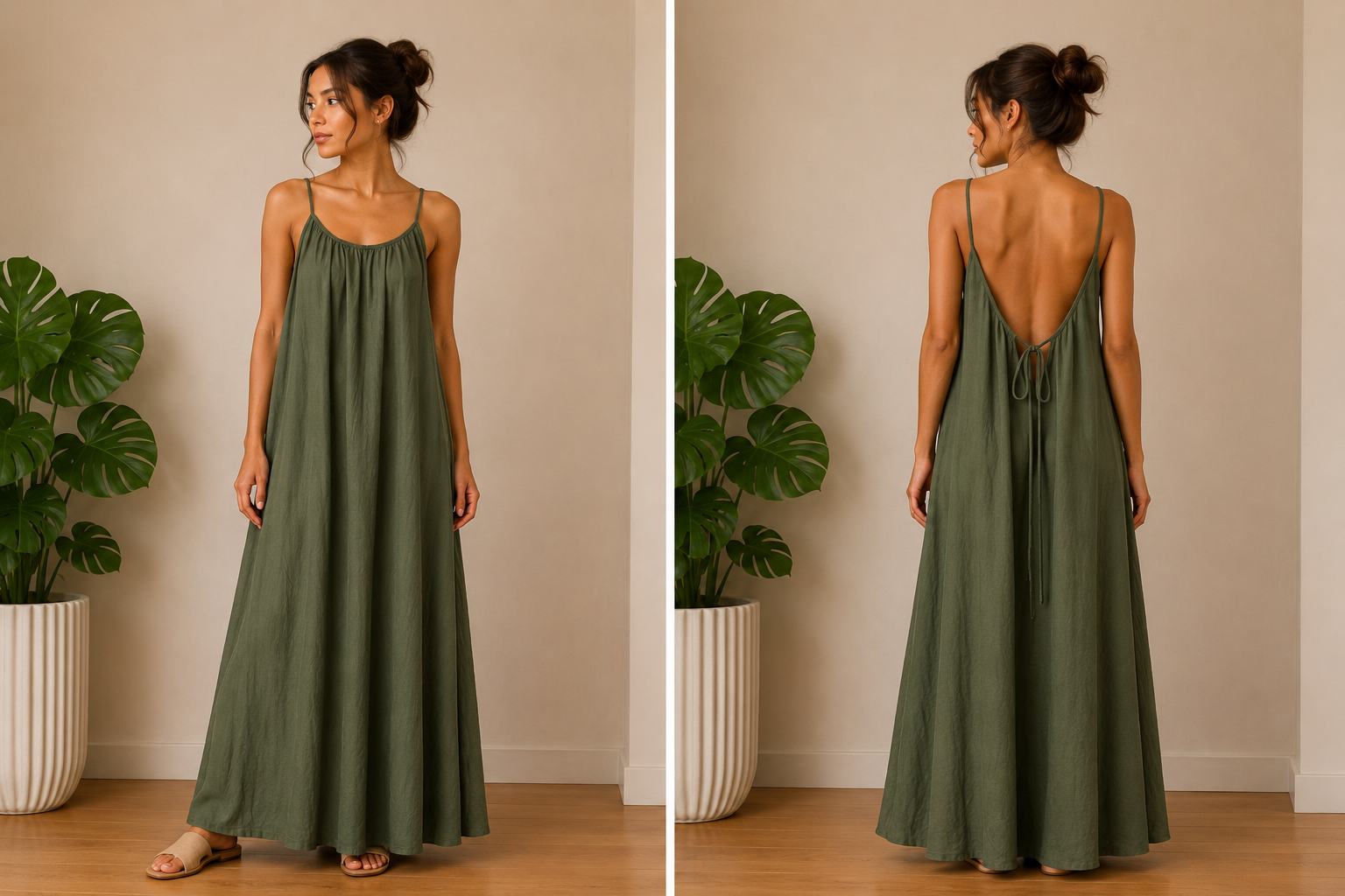 ROBE BRETELLE COL ROND