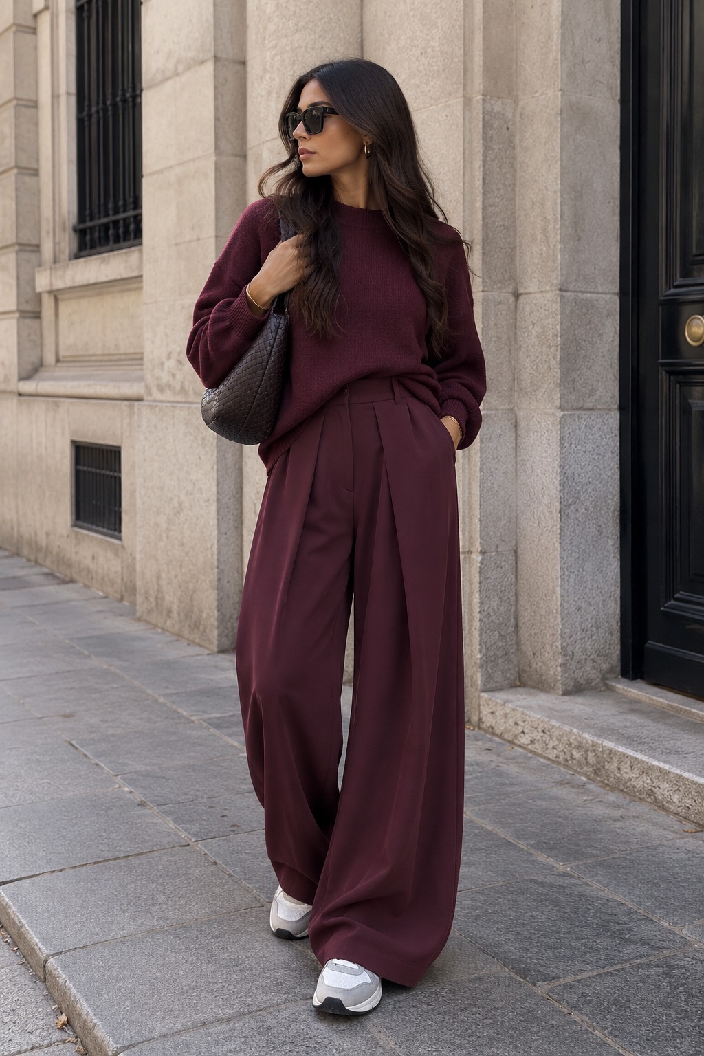 Pantalon bordeaux