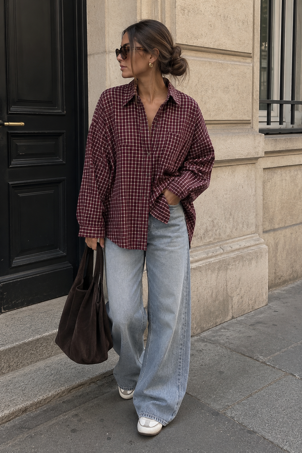 Chemise bucheron bordeaux