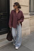 Chemise bucheron bordeaux