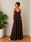 ROBE BRETELLE COL V
