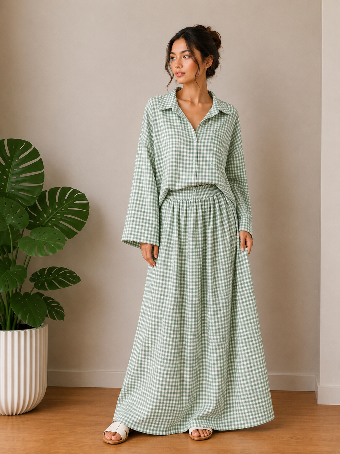 Ensemble vichy jupe