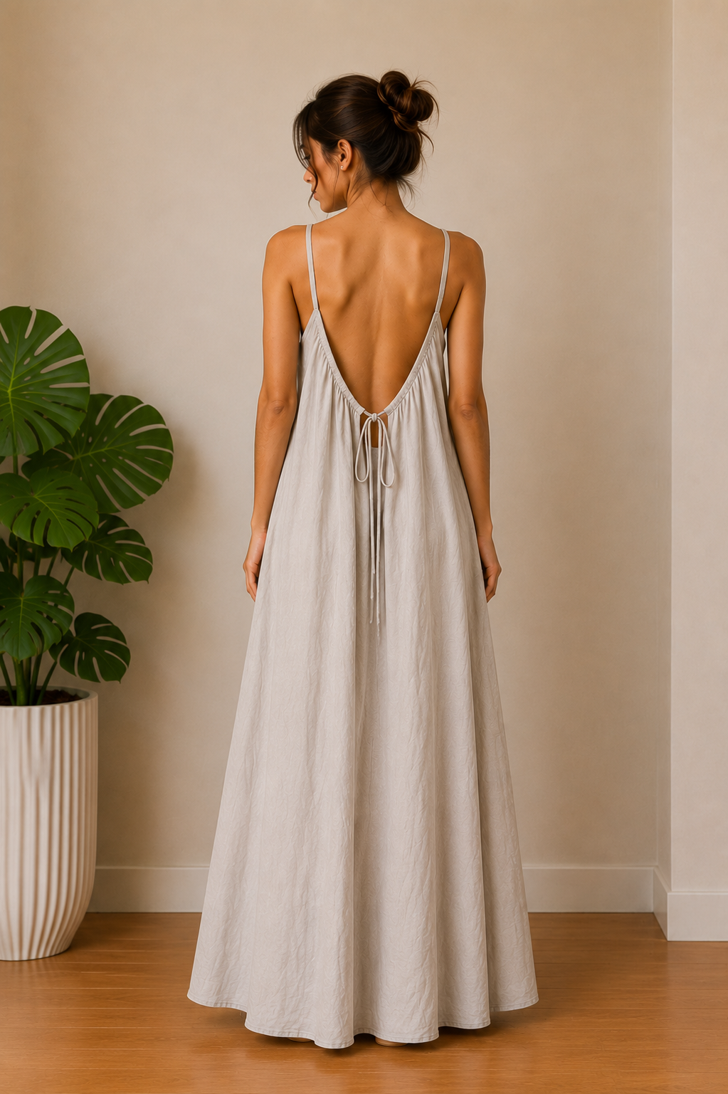 ROBE BRETELLE COL V