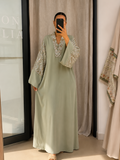 Robe perlée brodée