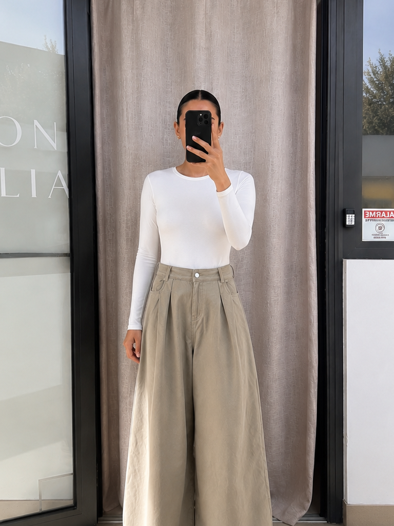 Jean oversize kaki