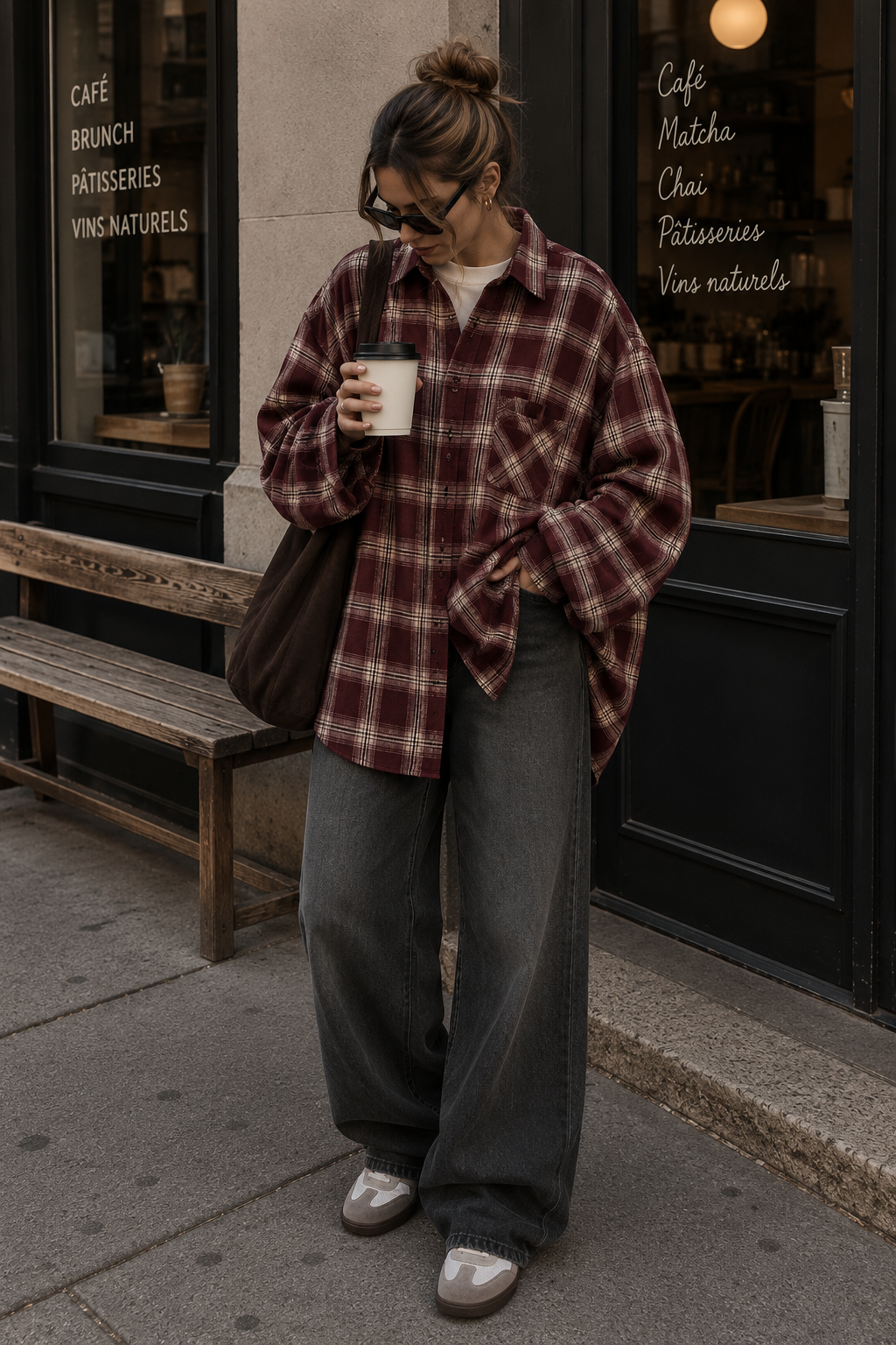 Chemise bûcheron bordeaux