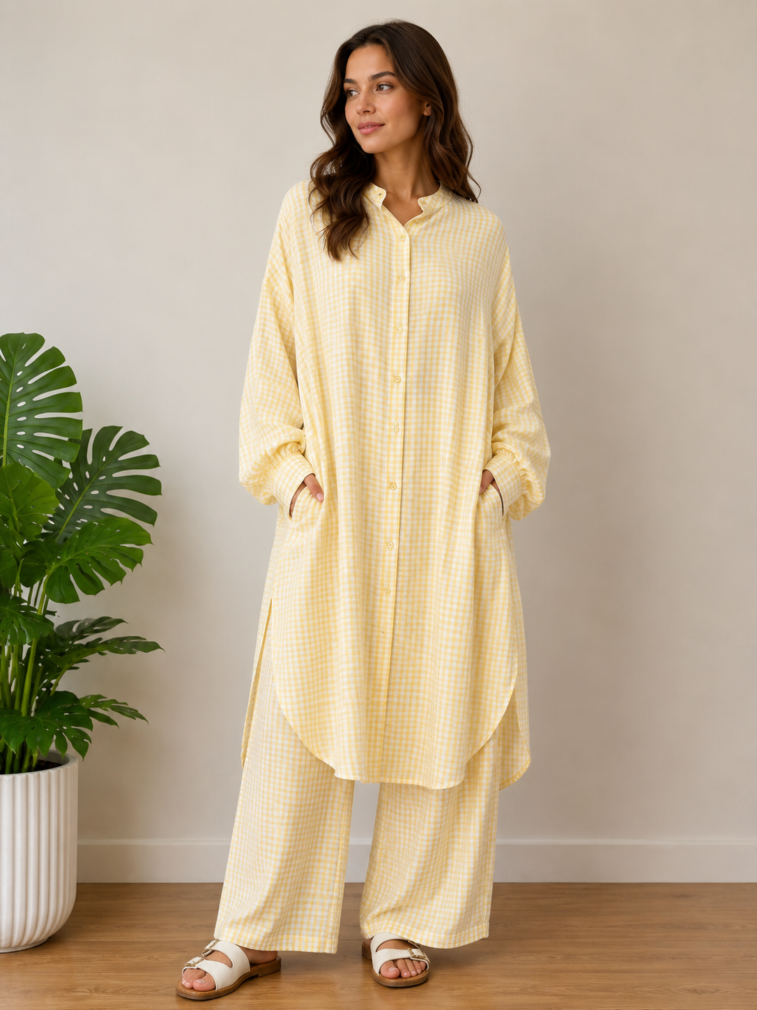 Ensemble vichy long