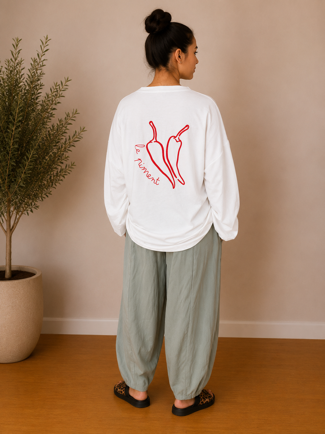 T shirt piment blanc
