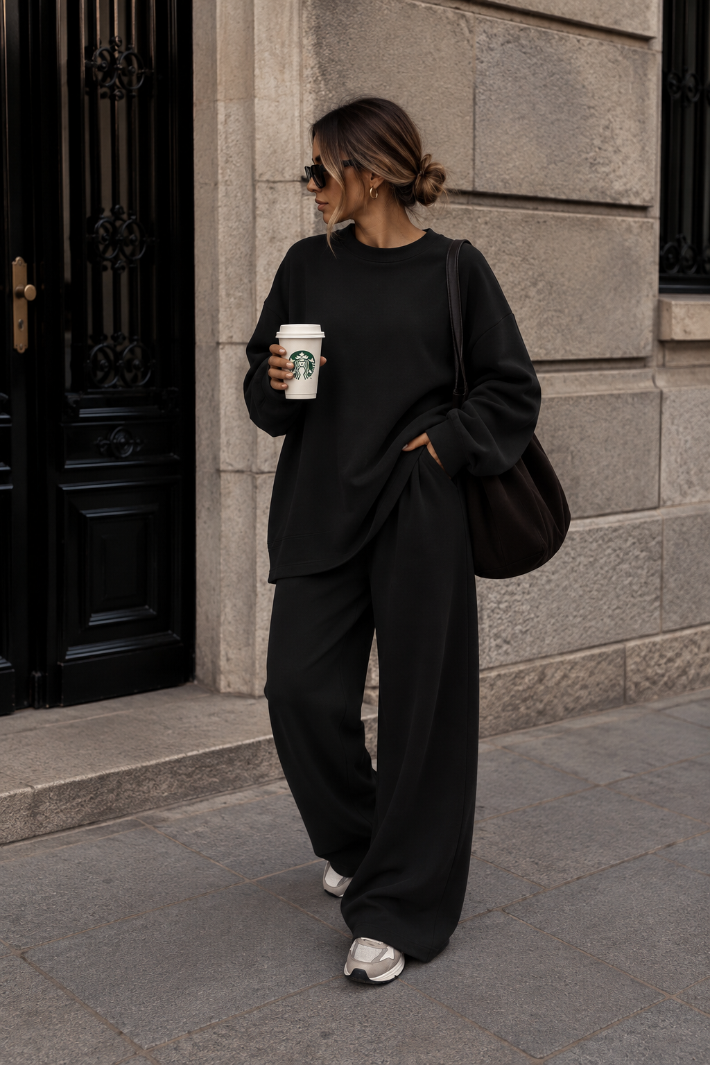 Ensemble jogging noir