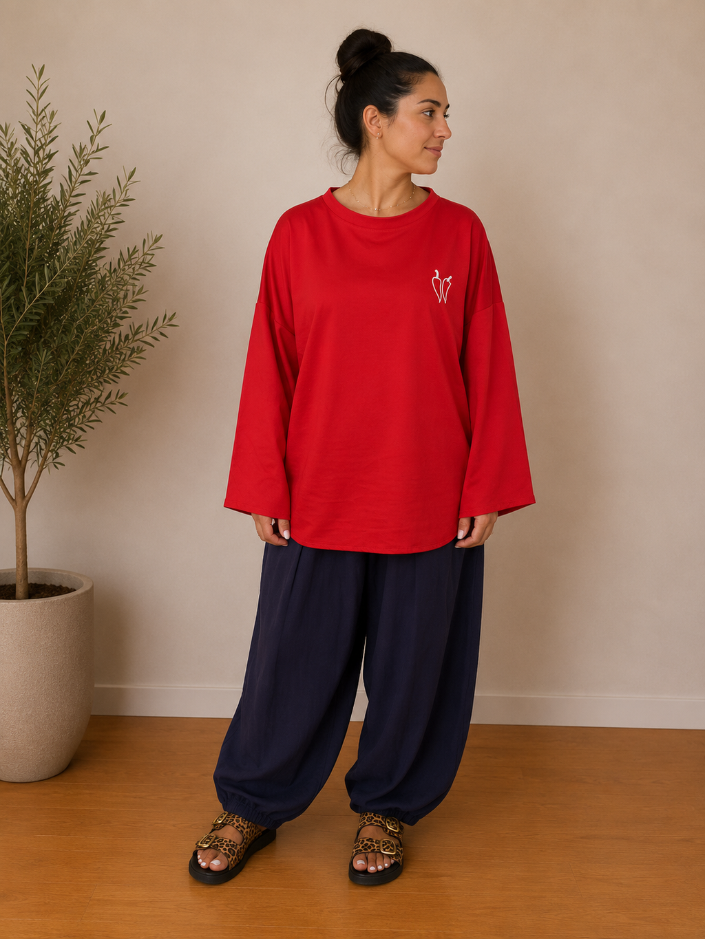 T shirt piment rouge