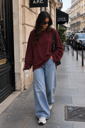 T shirt basic bordeaux