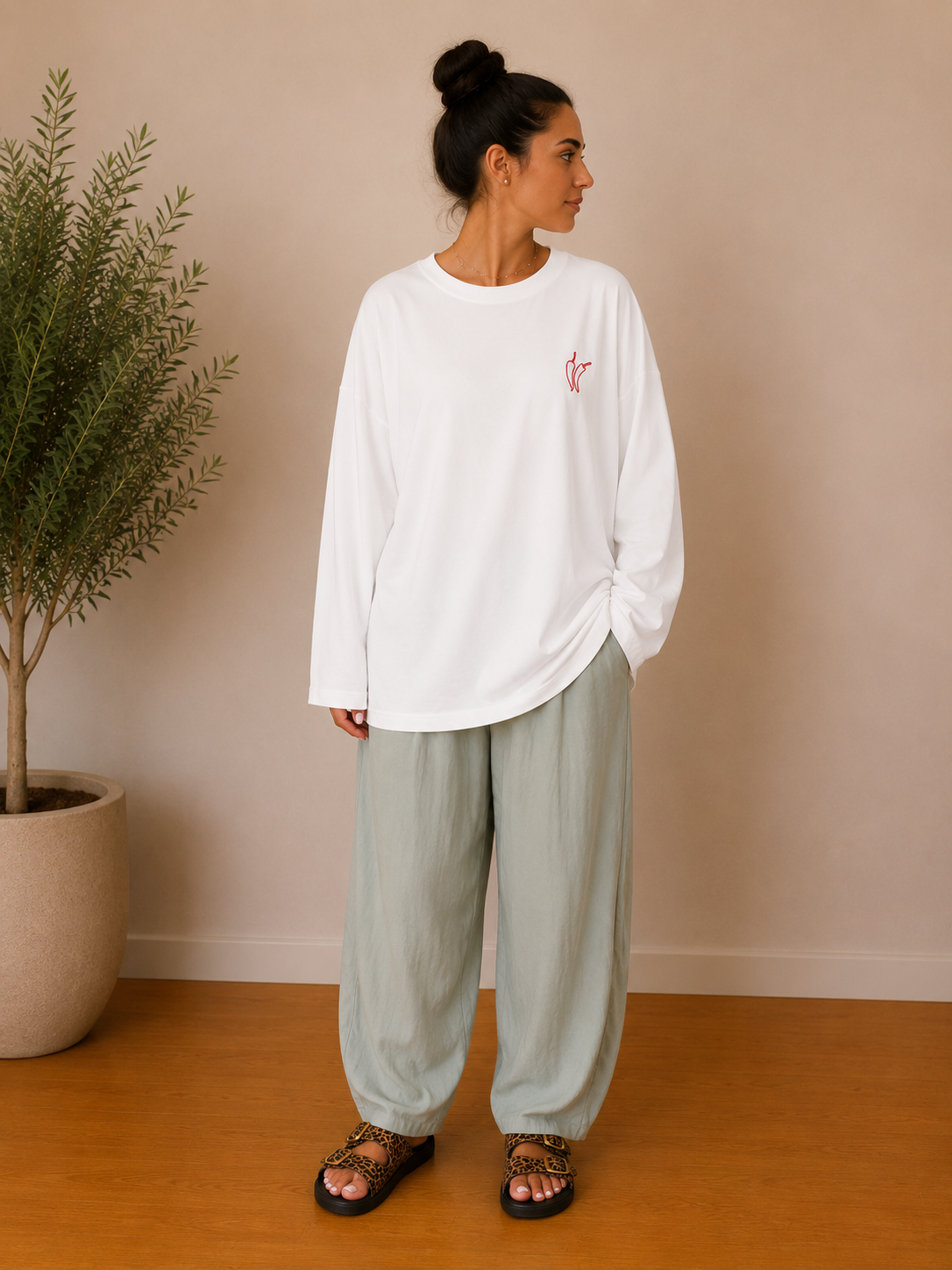 T shirt piment blanc