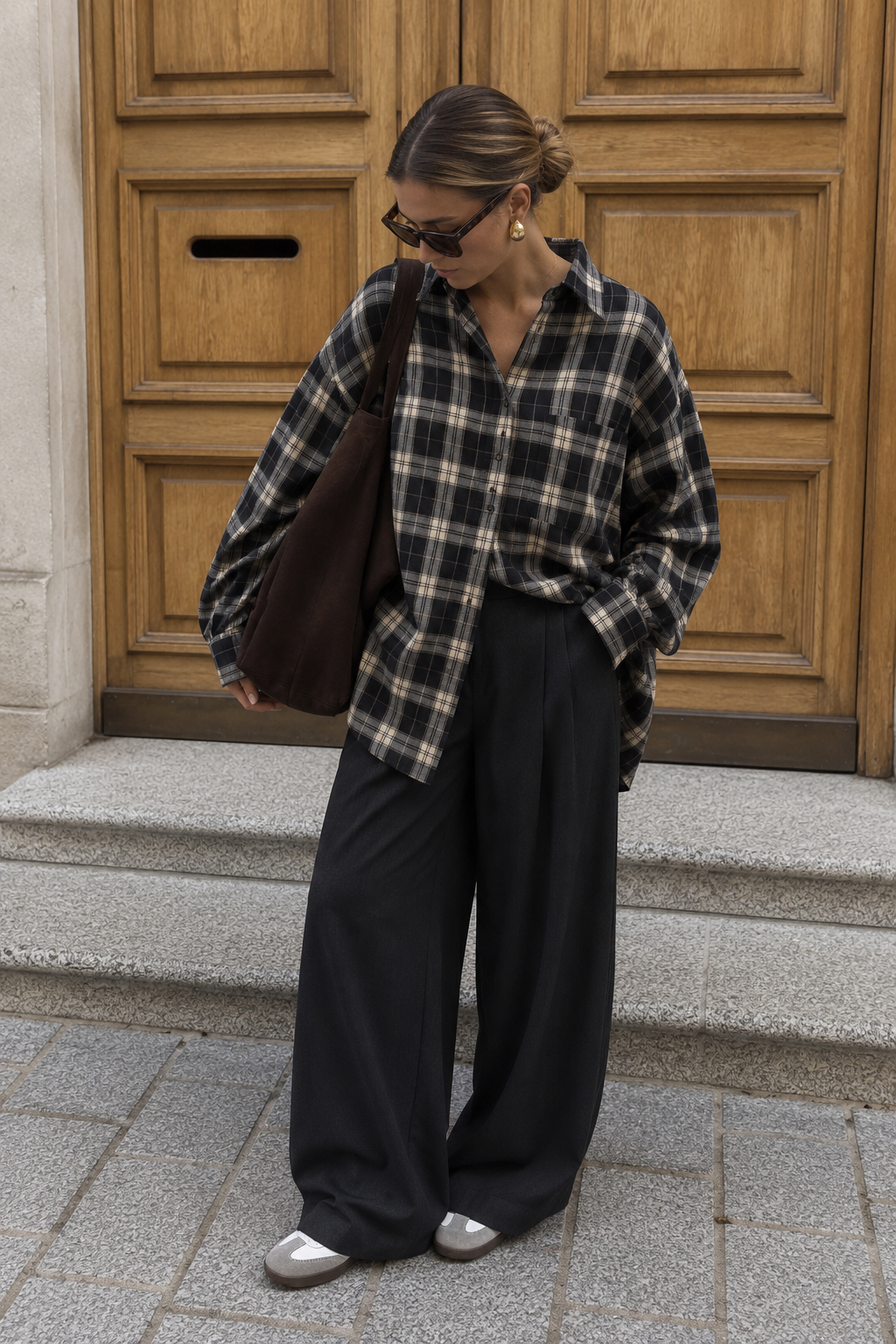 Chemise bucheron bleu marine
