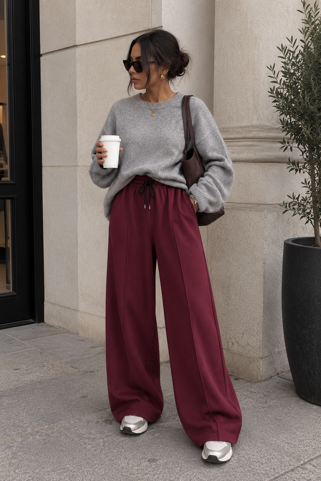 Jogging small bordeaux