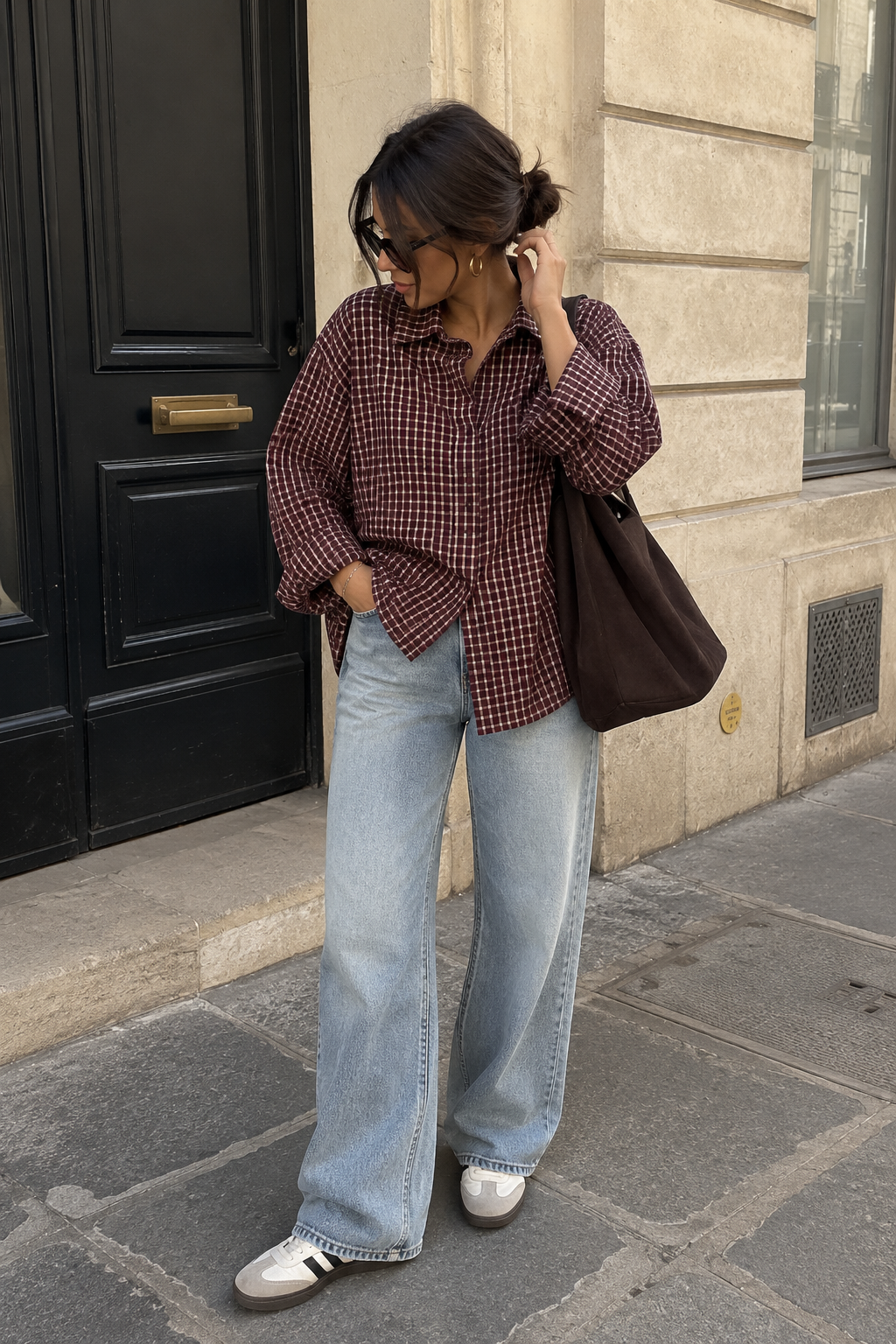 Chemise bucheron bordeaux