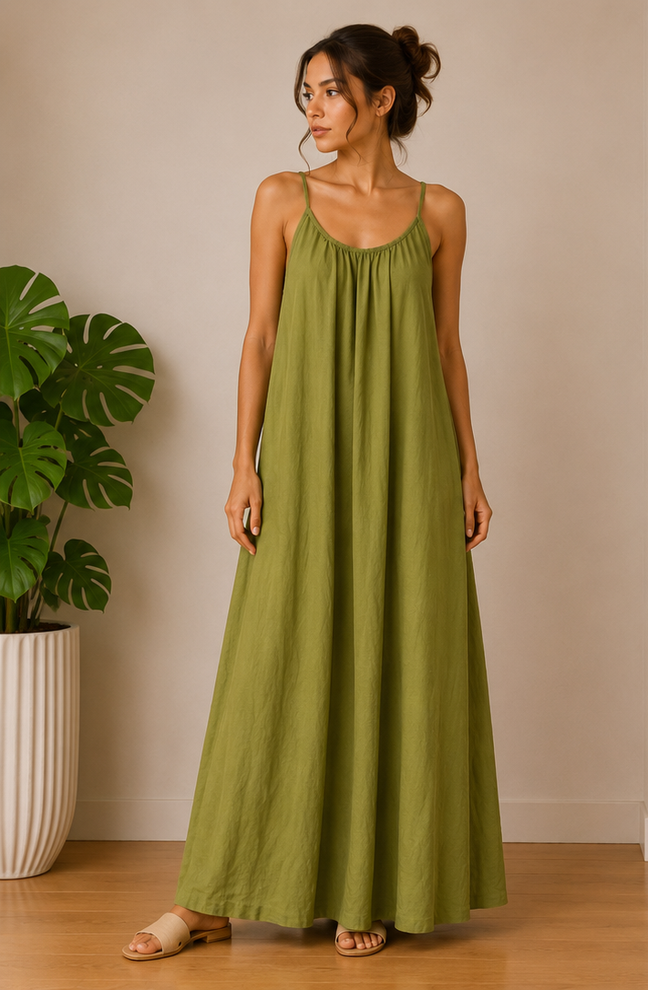 ROBE BRETELLE COL ROND