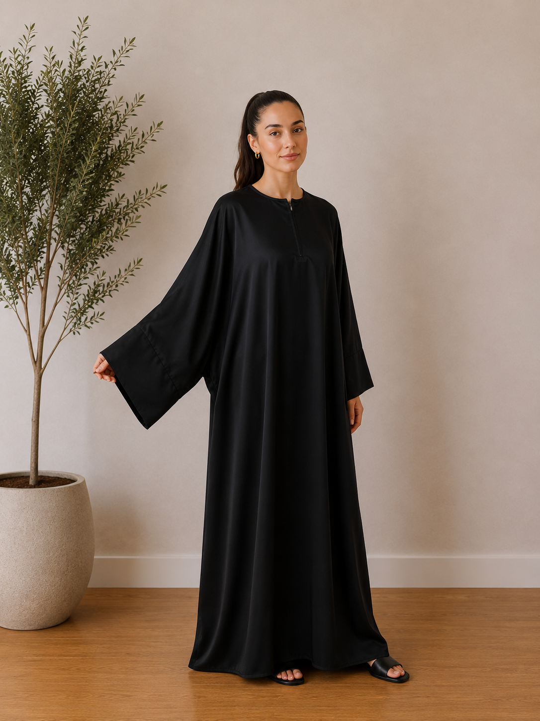 Abaya noireT58