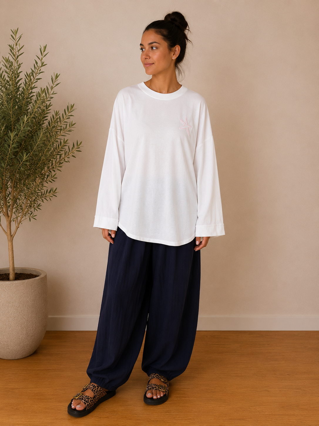 T shirt étoile blanc