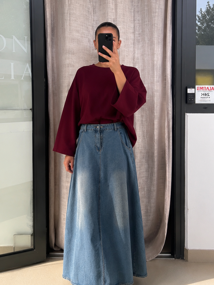 Jupe en jean Tall