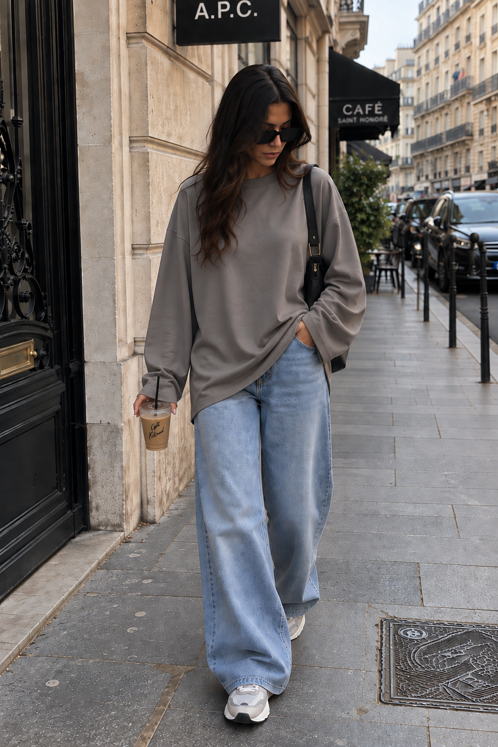 T shirt basic taupe