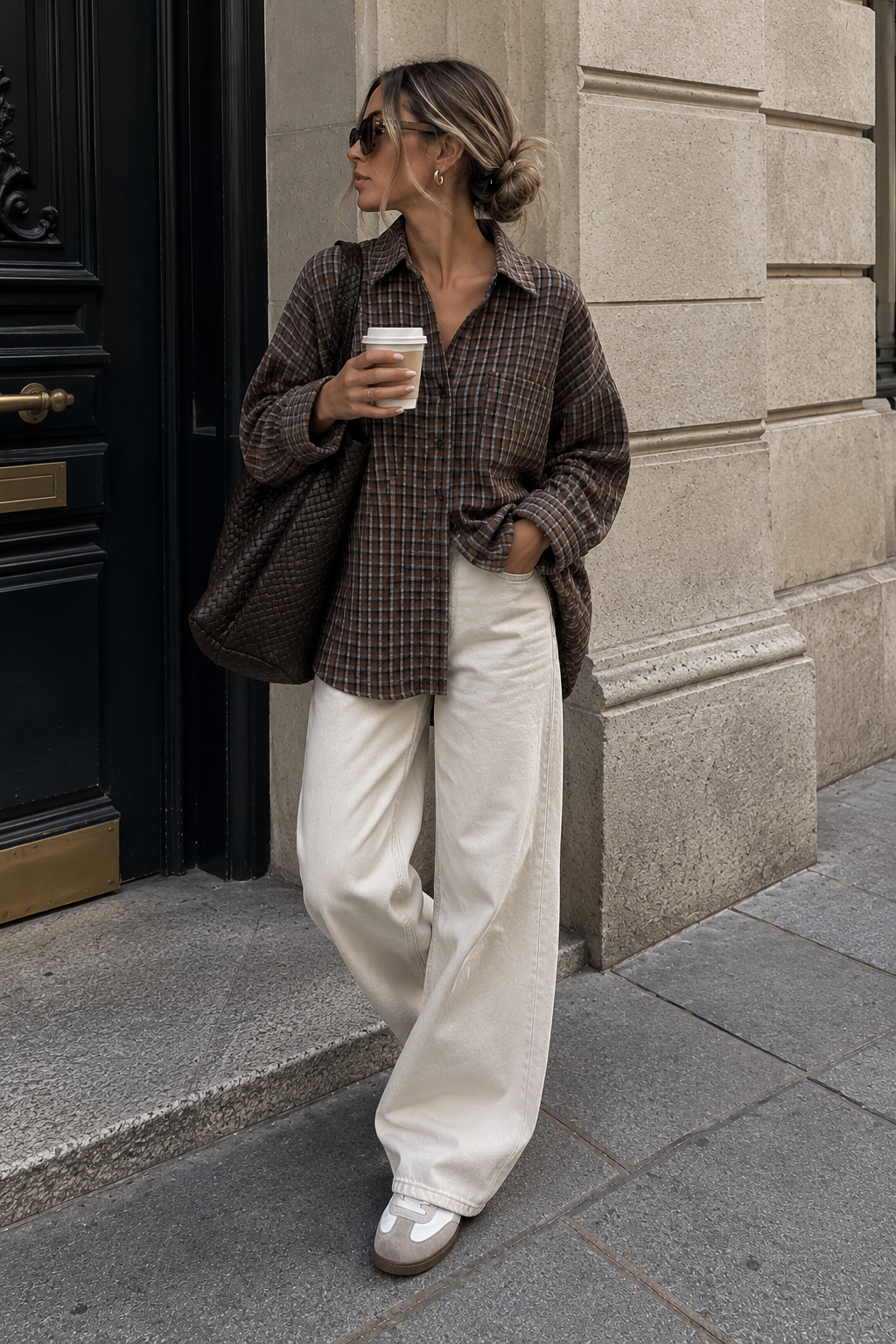 Chemise bucheron marron