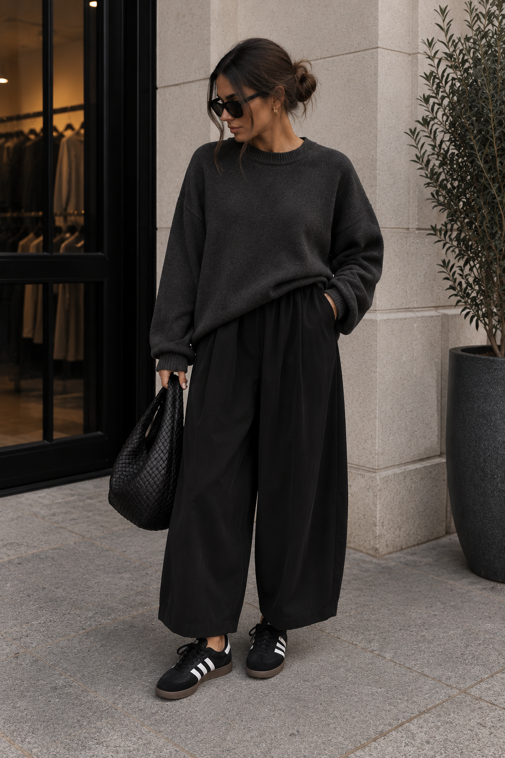 Pantalon ballon noir