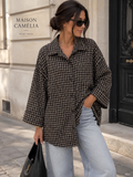 Chemise bûcheron marron noire blanche