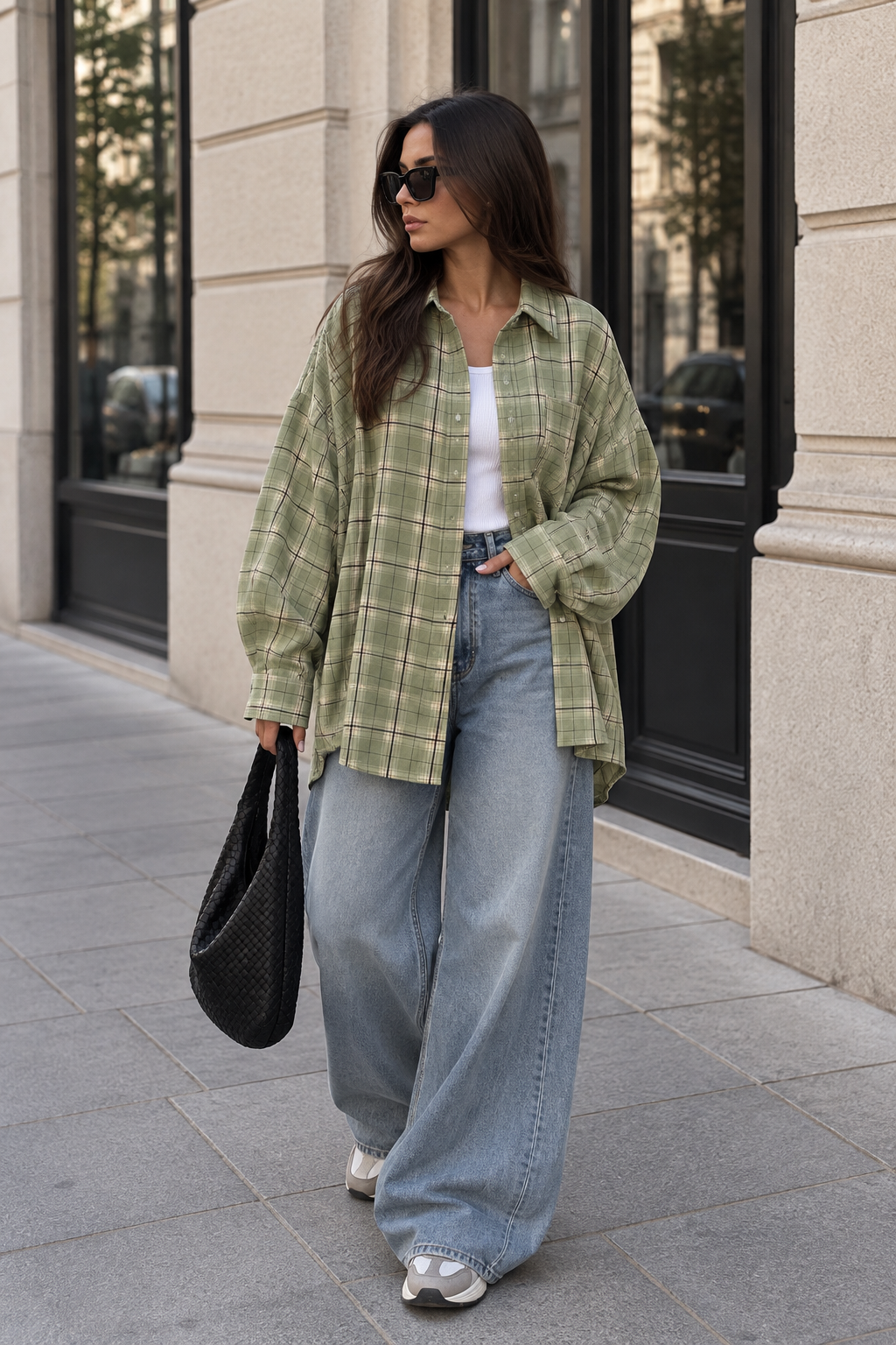 Chemise bûcheron vert eau