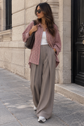 Chemise bûcheron rose Small