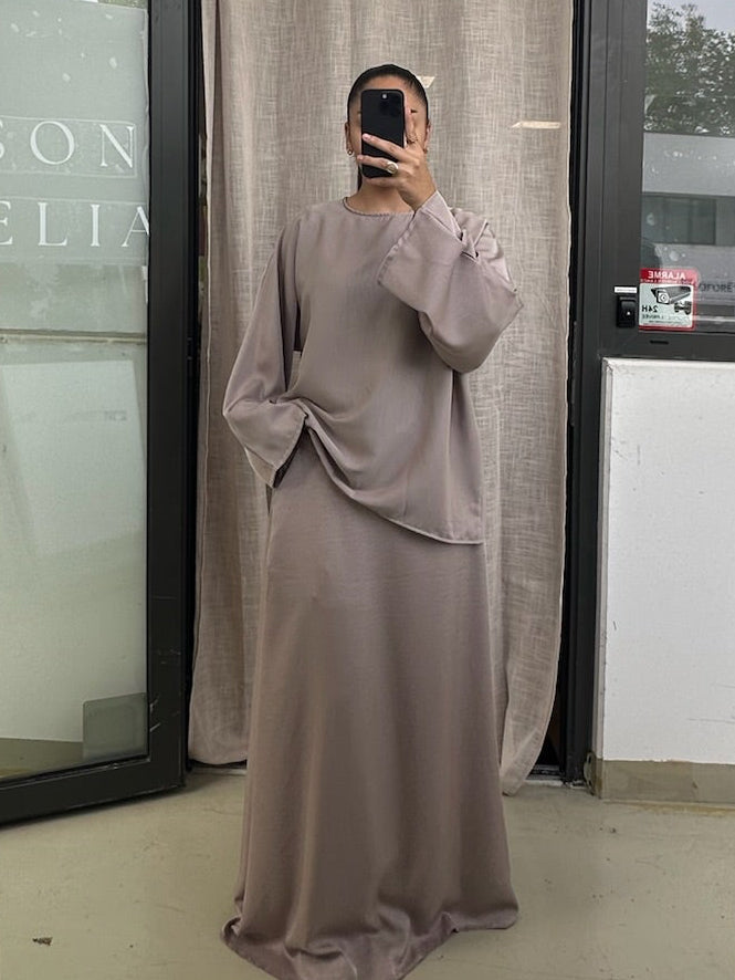 Ensemble jupe satin