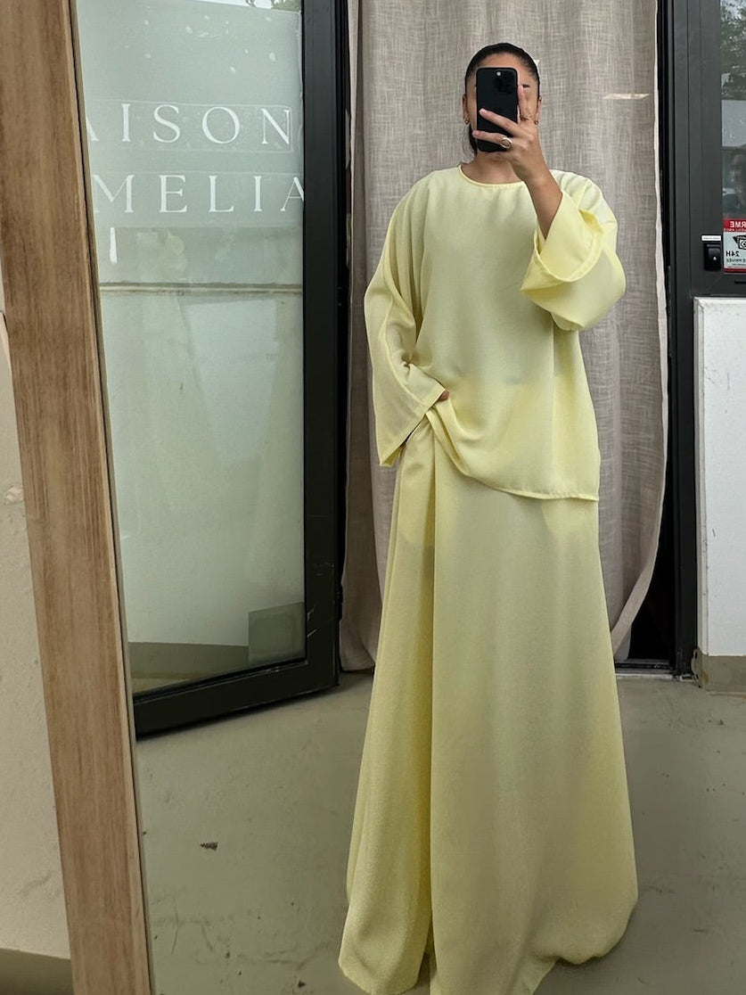 Ensemble jupe satin