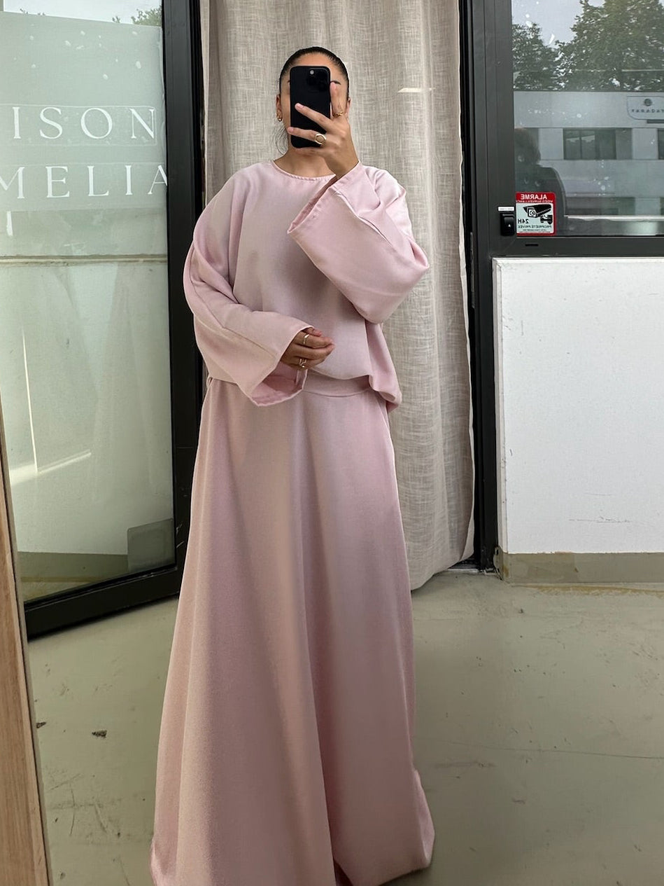 Ensemble jupe satin